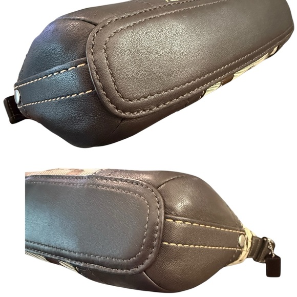 Coach Signature Canvas Crossbody Bag with Leather Trim (2008) - Picture 4 of 8